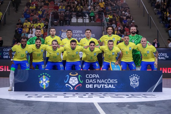 Brasil goleia o Afeganistão e conquista o tri da Copa das Nações de Futsal