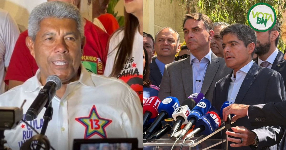Jerônimo Rodrigues critica apoio de ACM Neto a Flávio Bolsonaro