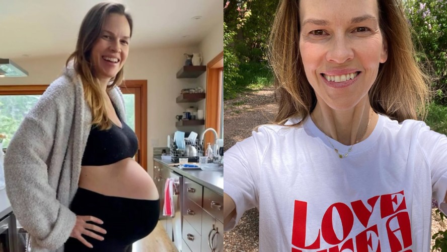 Atriz Hilary Swank anuncia terceira gravidez aos 52 anos