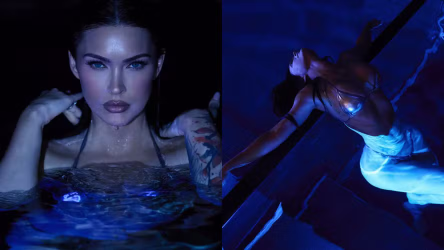 Megan Fox surpreende fãs com fantasia de sereia futurista para o Halloween