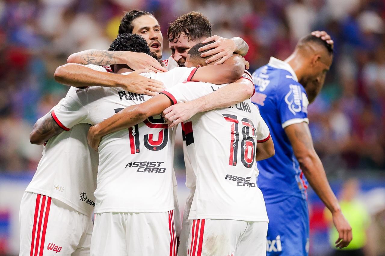 Flamengo vence o Bahia e recupera a liderança do Brasileirão