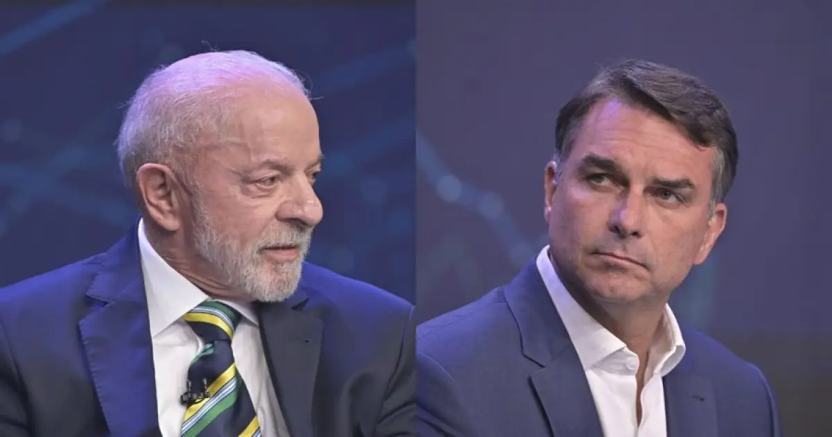 Flávio Bolsonaro e Lula trocam acusações em debate presidencial
