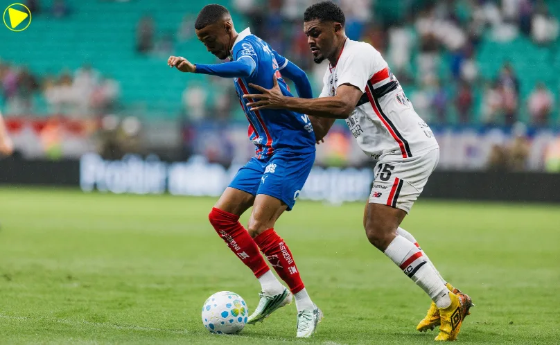 Bahia vence o São Paulo por 3 a 2 em jogo movimentado pelo Brasileirão