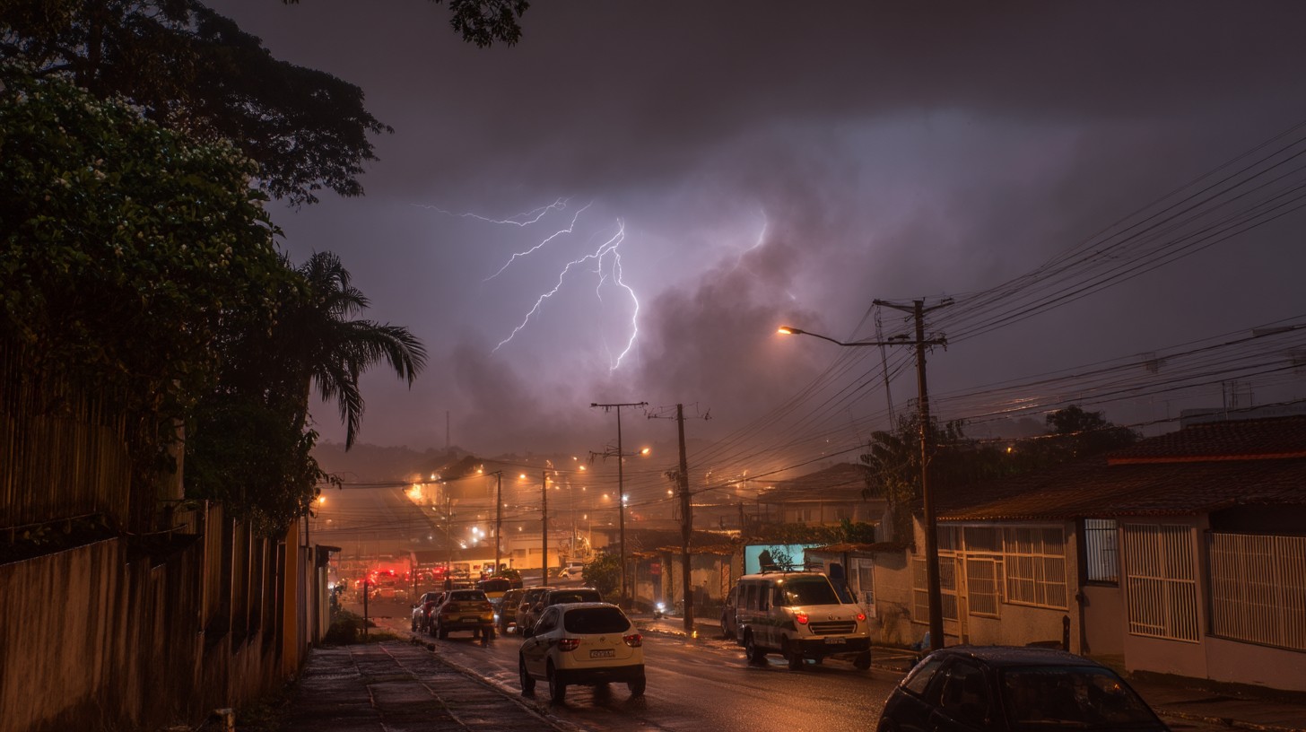 Rio de Janeiro entra em alerta laranja para tempestades e ventos fortes