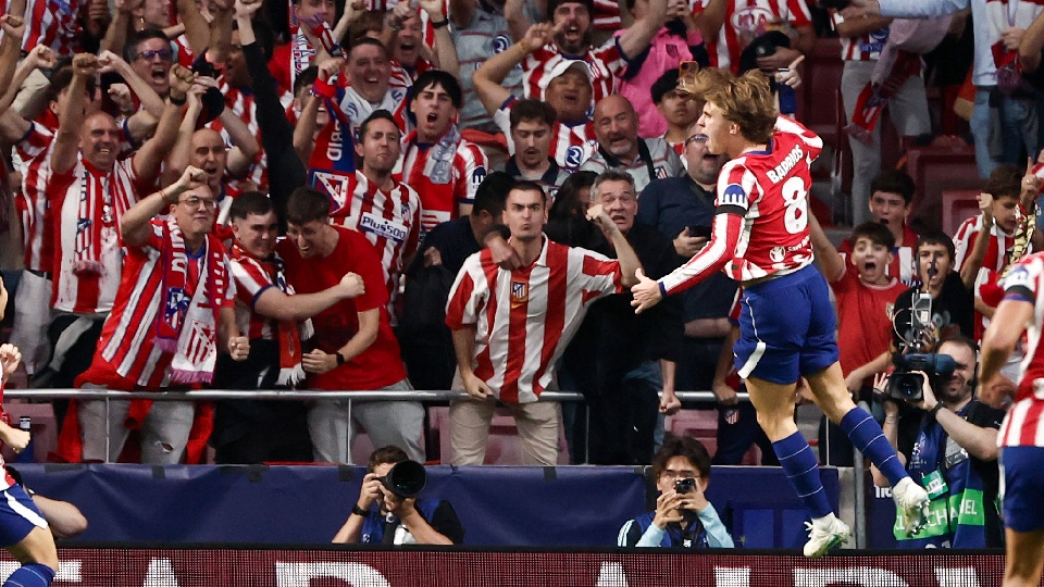 Atlético de Madrid vence o Manchester United por 2 a 0 na Champions