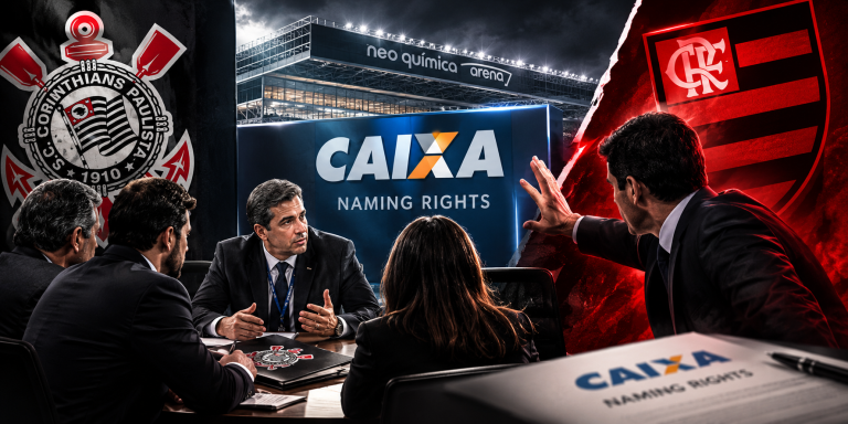 Atlético-MG e Flamengo questionam negociação entre Corinthians e Caixa