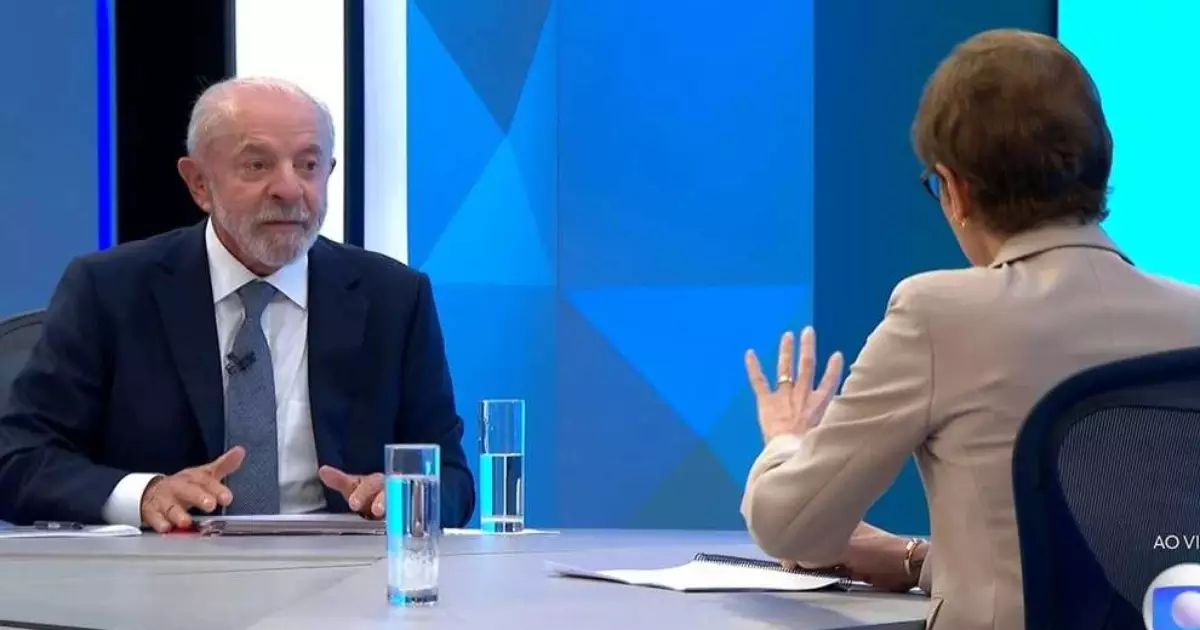 Lula fala sobre rejeição e maioridade penal em sabatina na TV Globo