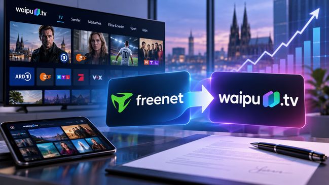 Freenet assume controle total da plataforma waipu.tv por 76 milhões de euros