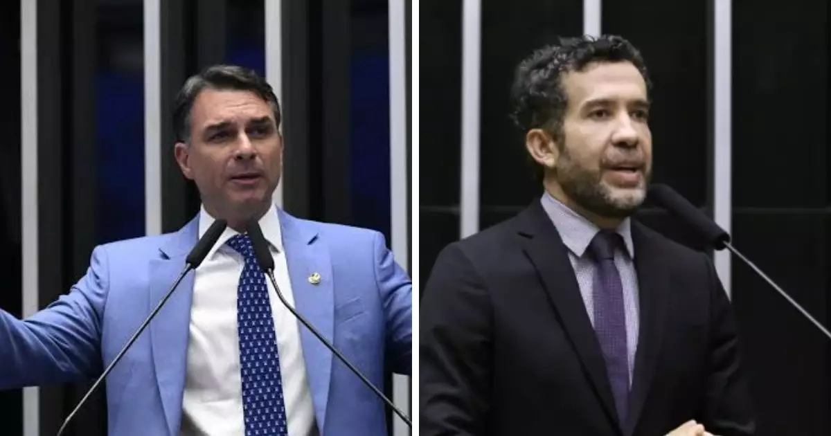 Convite de Flávio Bolsonaro a prefeita pode afastar Janones de debate