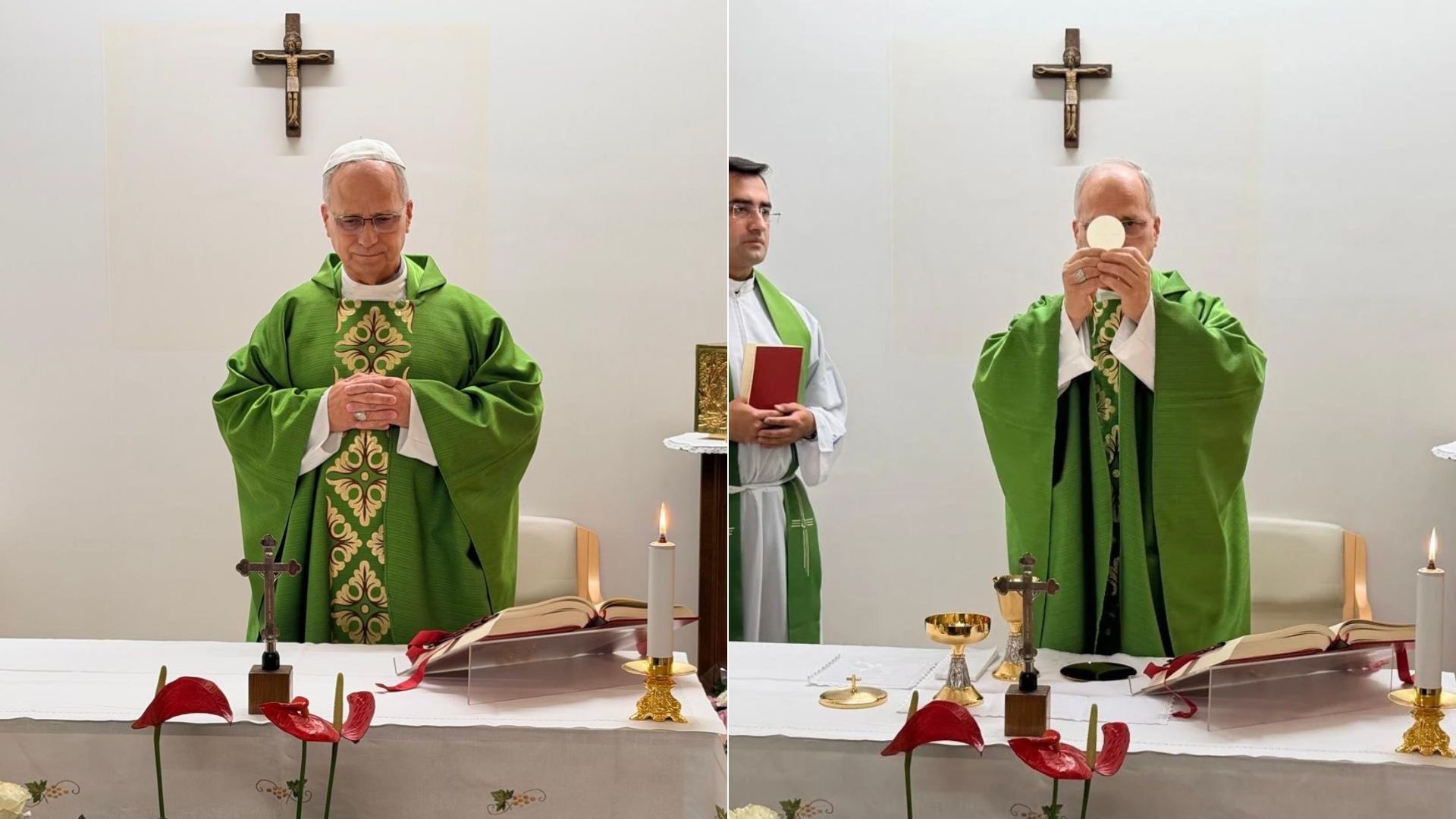Vaticano divulga primeiras imagens de papa Leão XIV após cirurgia no pulmão