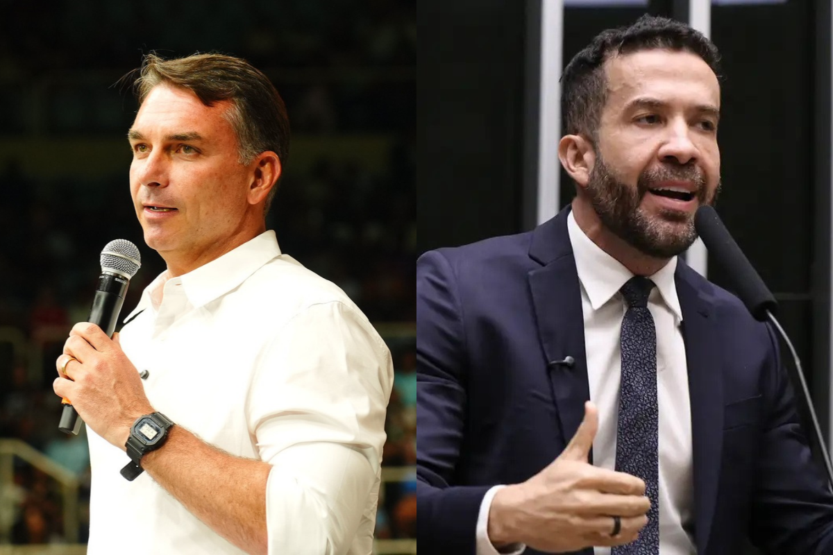Equipe de Flávio Bolsonaro convida ex-mulher de Janones para debate
