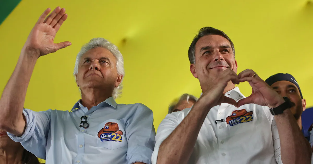 Ronaldo Caiado anuncia apoio a Flávio Bolsonaro no segundo turno