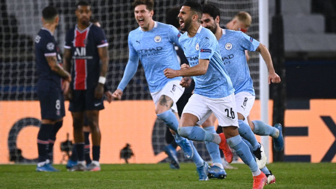 Manchester City e PSG duelam na Champions League