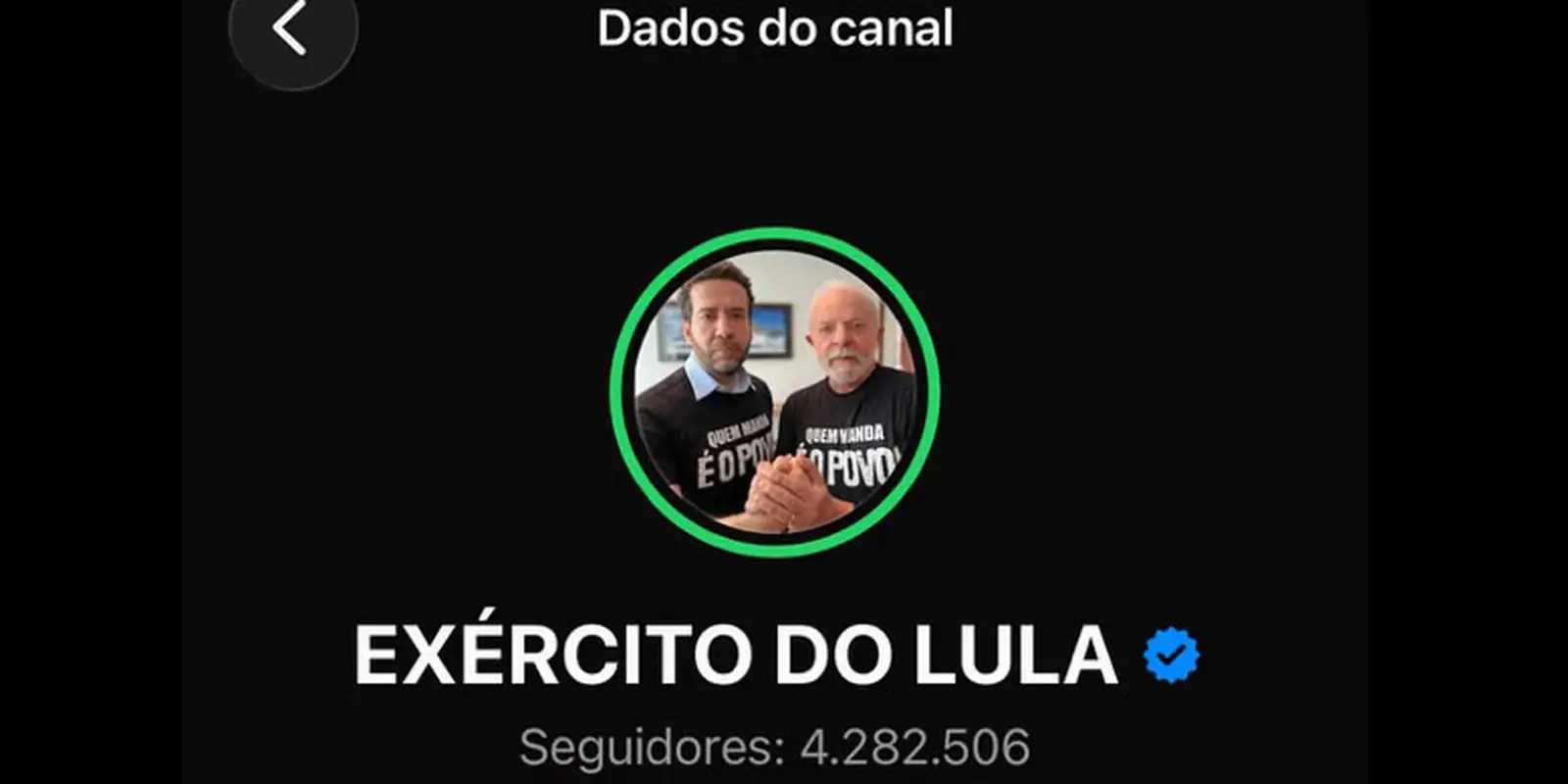 TSE autoriza retorno do canal Exército do Lula no WhatsApp