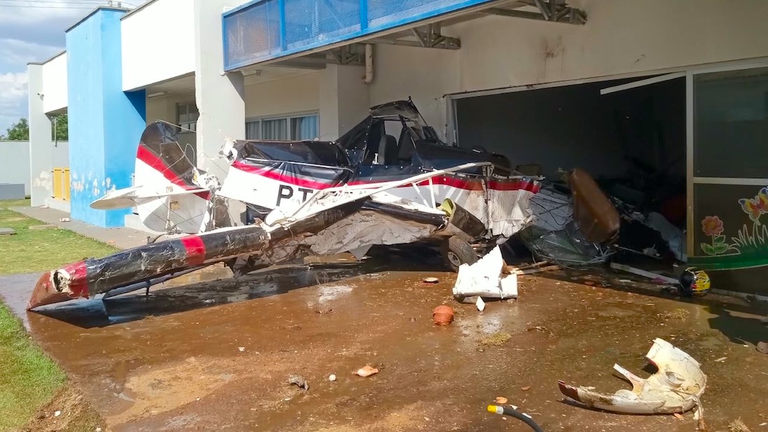 Cenipa investiga queda de avião agrícola sobre creche em Mato Grosso