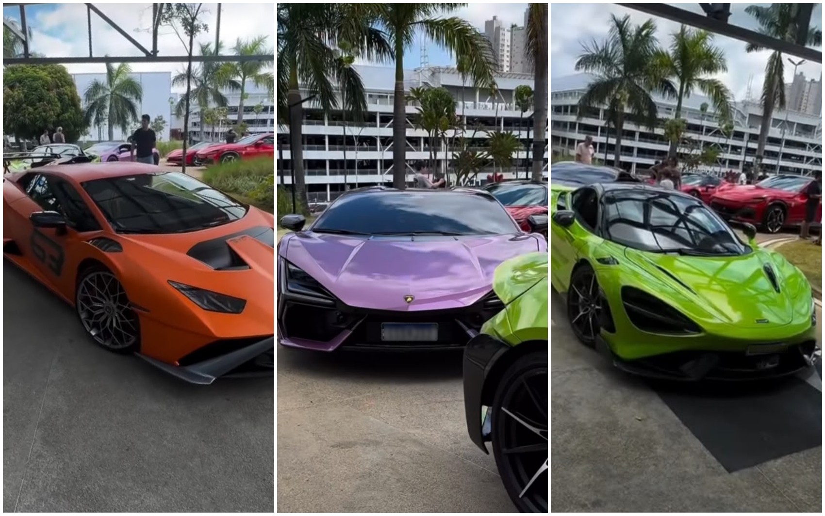 Encontro de supercarros reúne mais de 150 veículos de luxo em Goiás