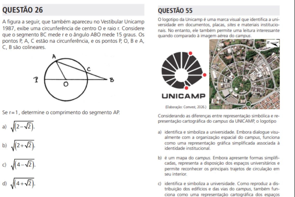 Vestibular da Unicamp aplica prova da primeira fase com foco contemporâneo