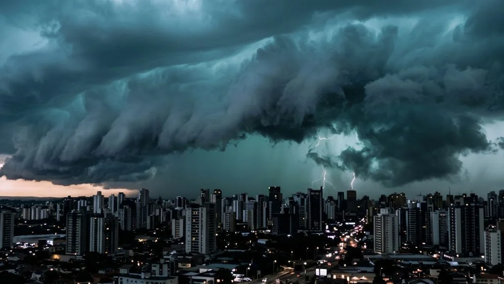 Ciclone e frente fria intensificam chuvas e baixam temperaturas no Sudeste