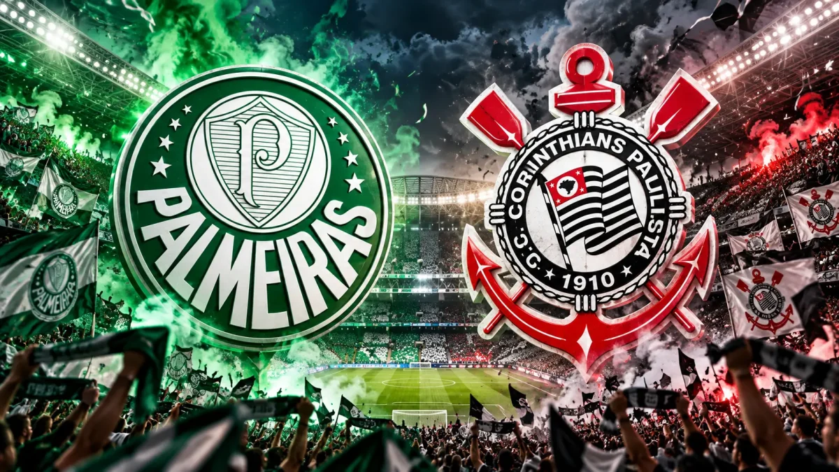 Palmeiras e Corinthians se enfrentam neste domingo pelo Brasileirão