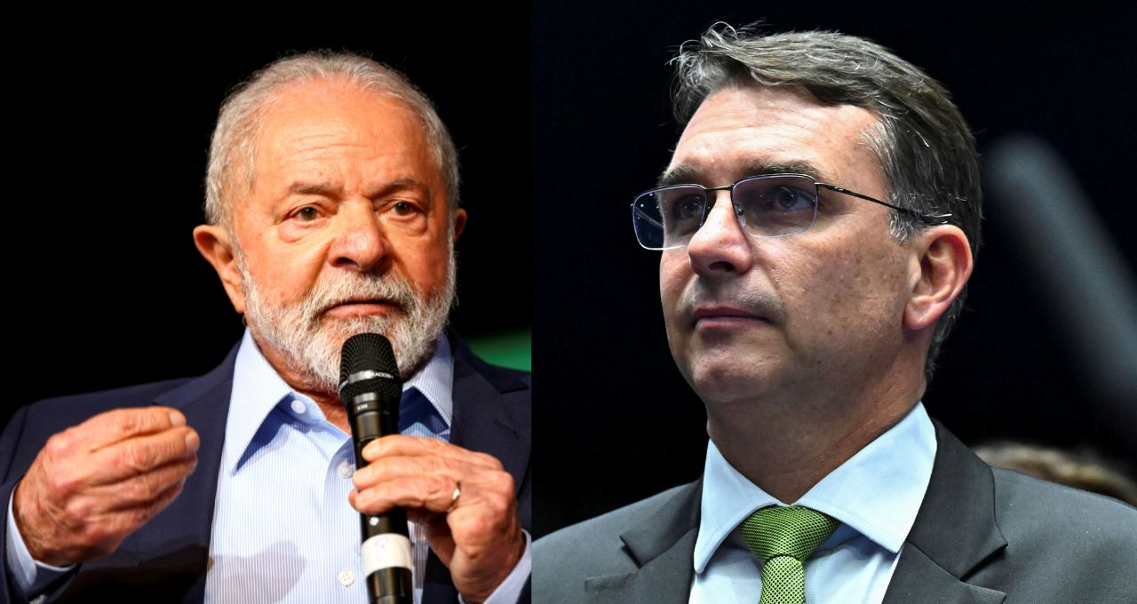 Pesquisa PoderData/Aya mostra Flávio Bolsonaro com 52% e Lula com 48%