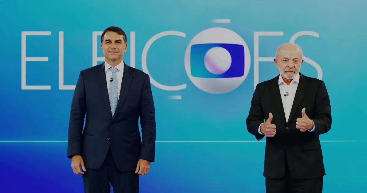 Debate presidencial na TV Globo expõe propostas e embates entre Lula e Flávio