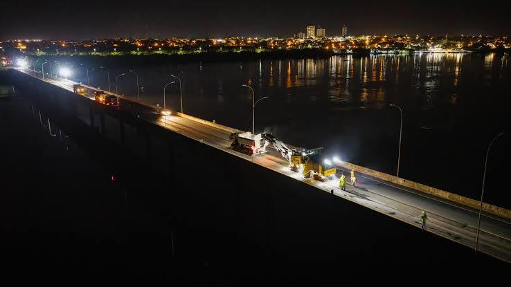 Obras na Ponte Ayrton Senna sao suspensas durante o feriado eleitoral