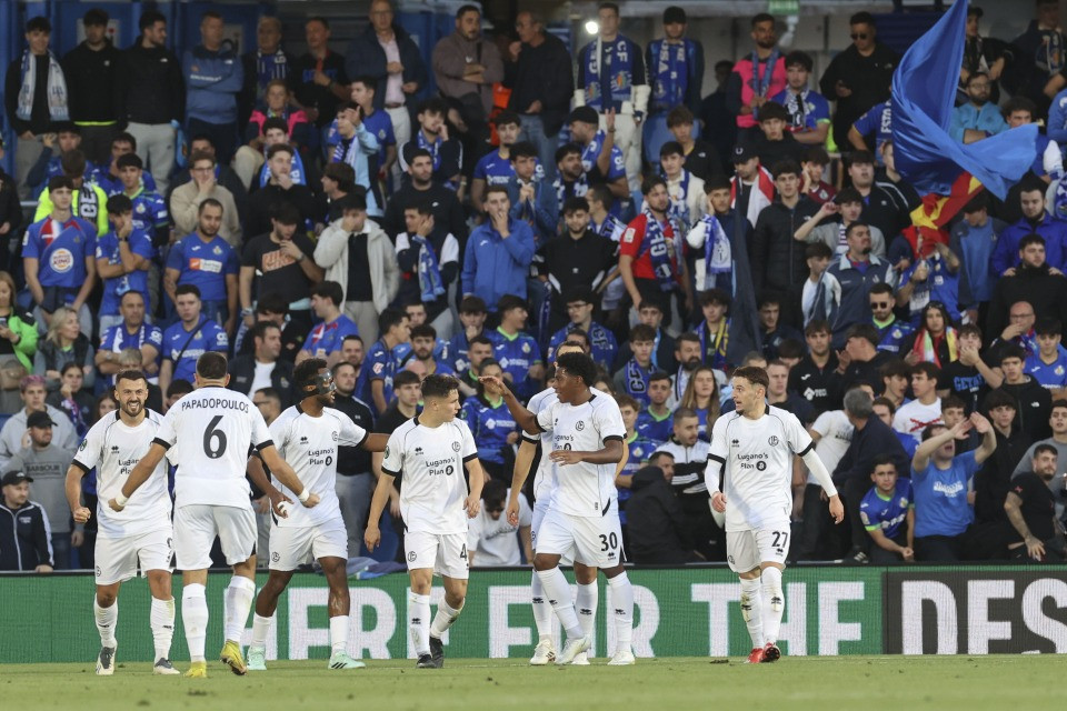 Getafe sofre goleada histórica por 5 a 2 para o Lugano na Conference League