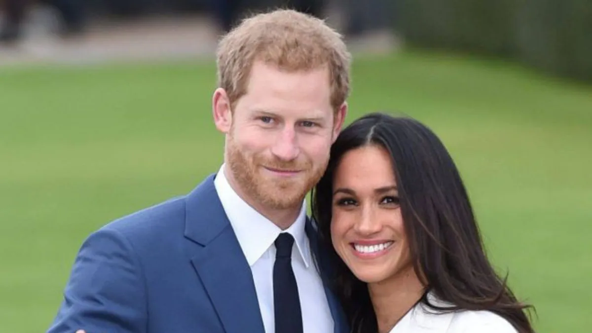 Príncipe Harry e Meghan Markle fazem primeira aparição no Reino Unido